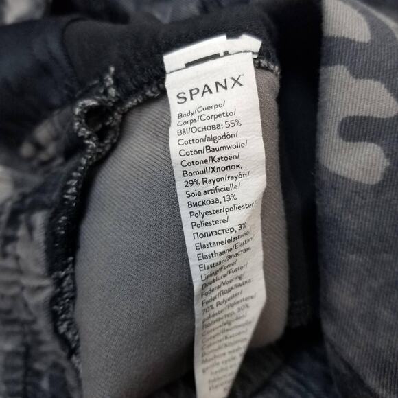 Spanx Pants Womens 3X Gray Camo Joggers Elastic Waist Stretch Pockets 20319R - Picture 6 of 12
